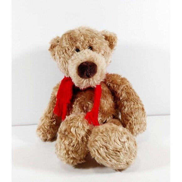 Gund Shakespeare Brown Teddy Bear w/Scarf Plush #42444 Stuffed Animal 13" - Picture 1 of 4